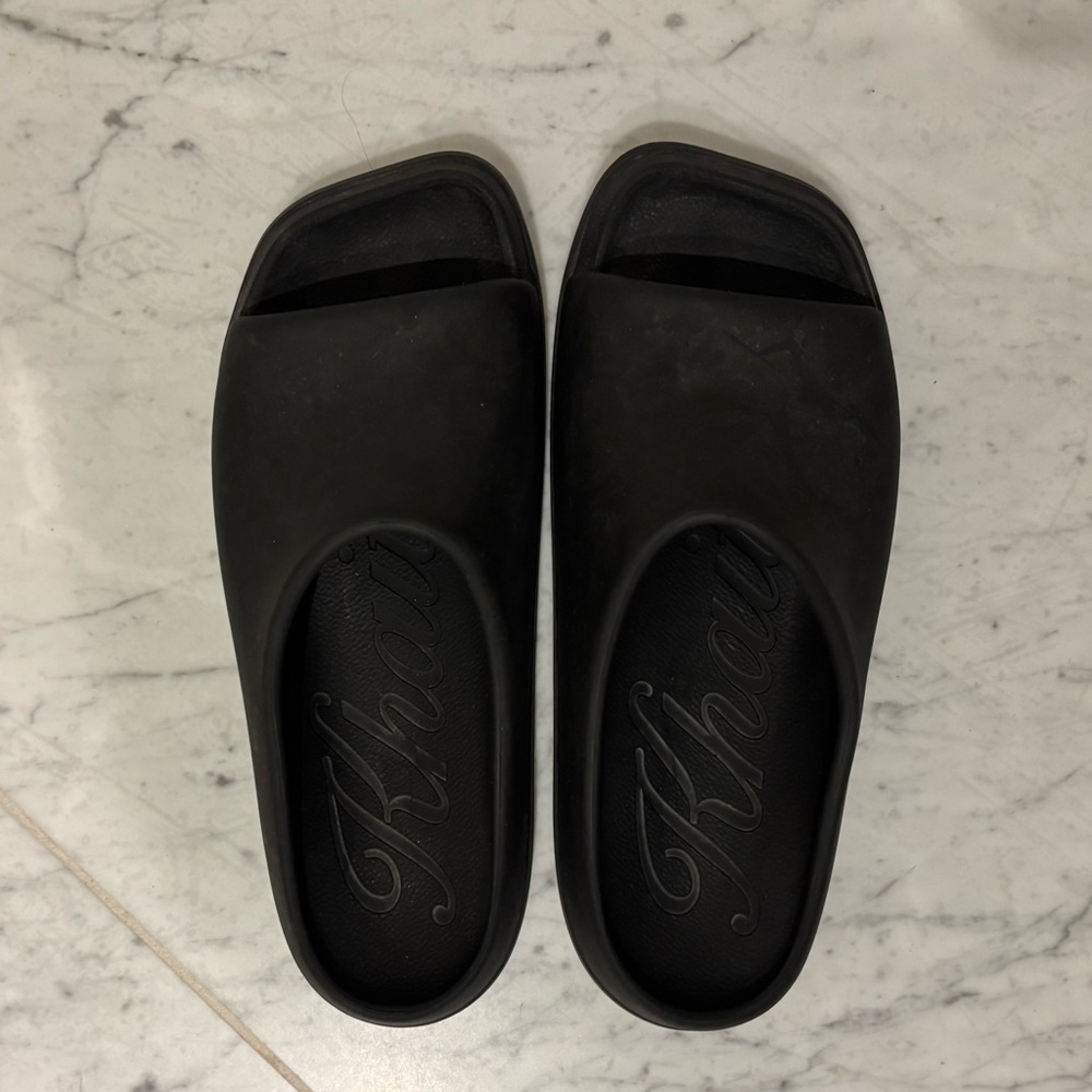 KHAITE Black Slide Sandals sz. 40